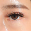 close up with pro-cluster lashes, full and volume lashes